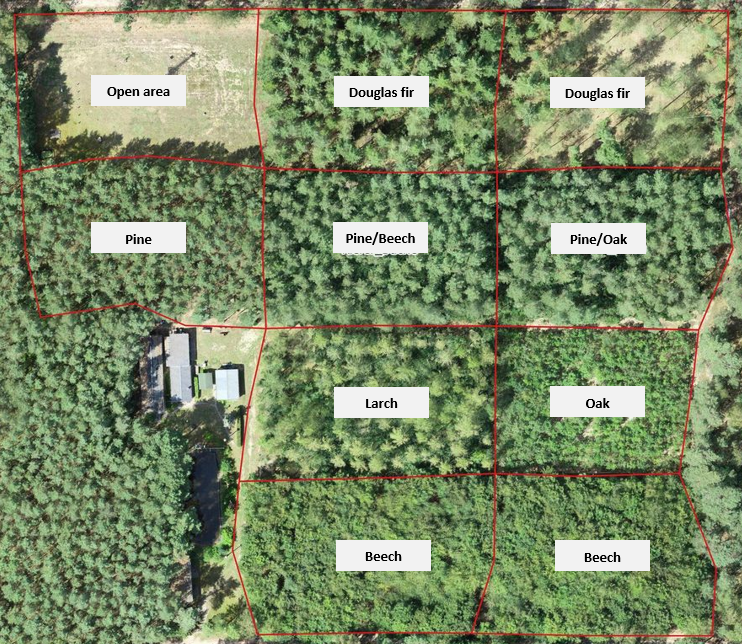 Aerial view of the Britz intensive monitoring area Aerial view of the Britz intensive monitoring area